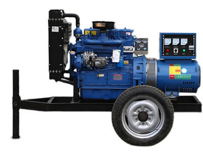 20 motor diesel móvel do KVA 50 hertz 1500 RPM YUCHAI dos geradores 25 do quilowatt
